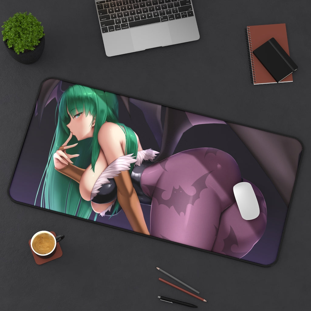 Darkstalkers Morrigan Mousepad - Large Gaming Desk Mat - Ecchi Mouse Pad