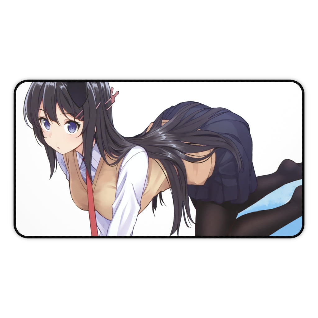 Mai Sakurajima School Girl Mousepad - Rascal Does Not Dream Of Bunny Girl Senpai Desk Mat