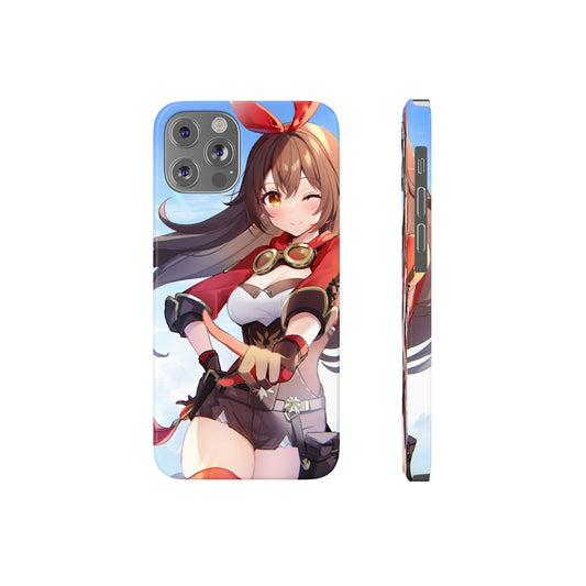 Genshin Impact Phone Case - iPhone 13 Case - iPhone 12 Case - Amber Phone Case