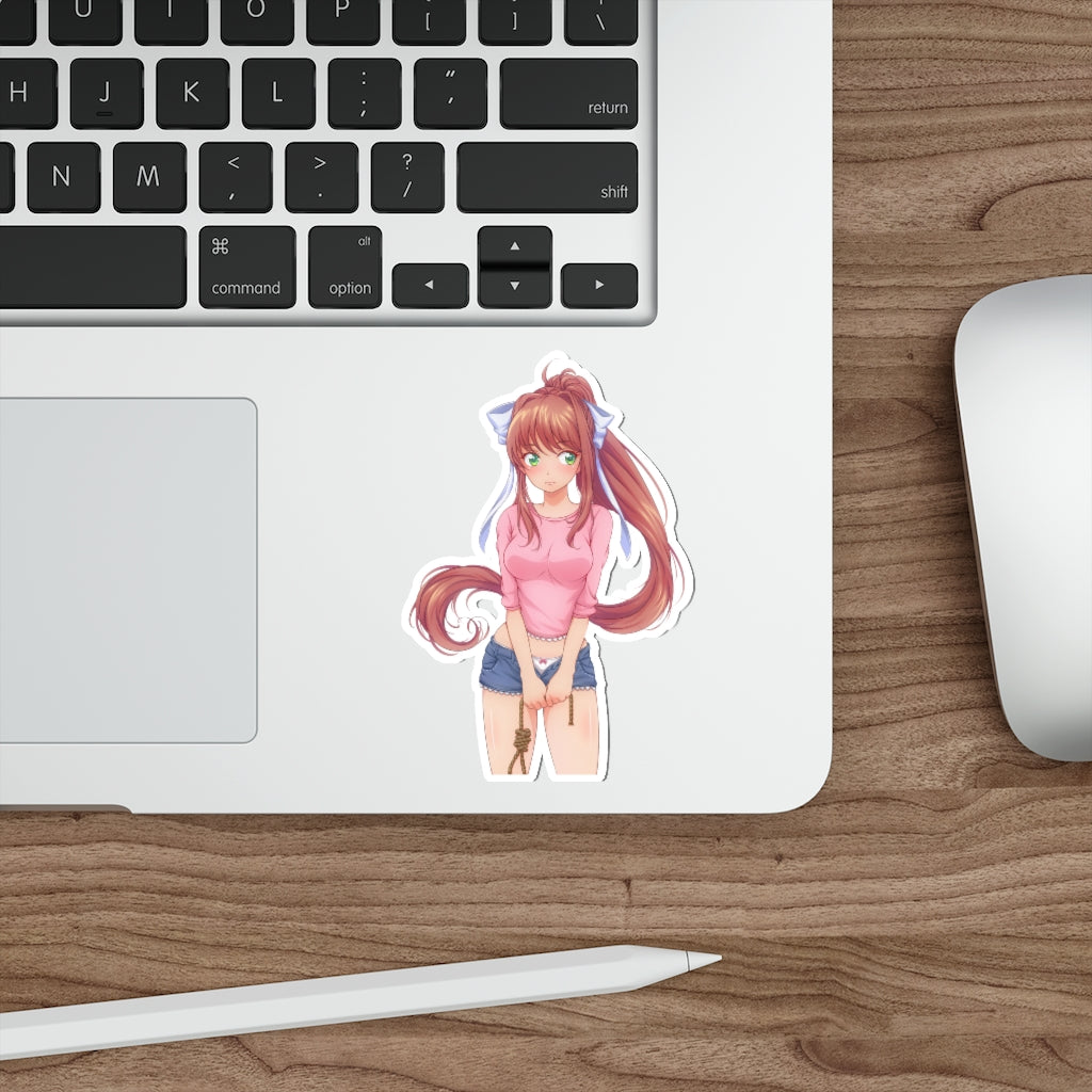 Doki Doki Literature Club! Monika Waterproof Sticker - Anime Waifu Vinyl Decal