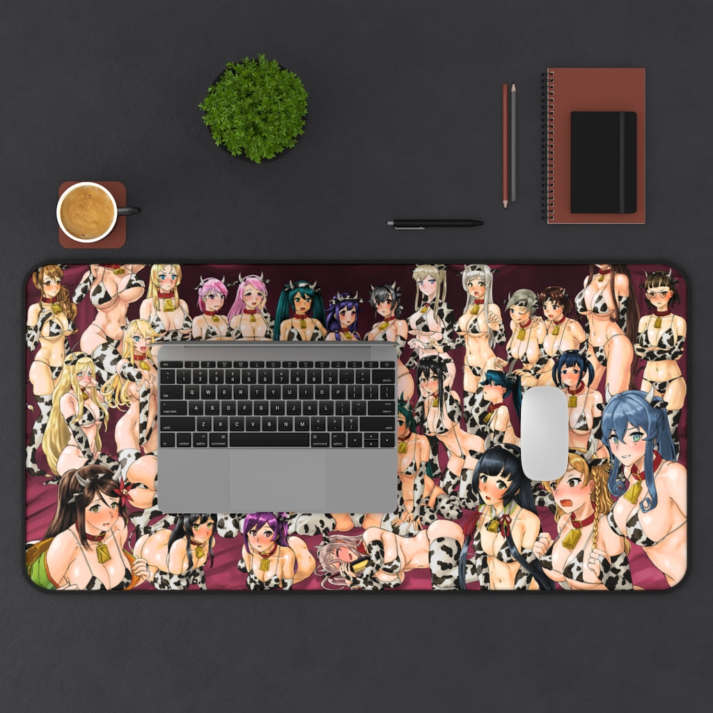 Kantai Collection Mousepad - Cow Girls Large Desk Mat - Gaming Playmat