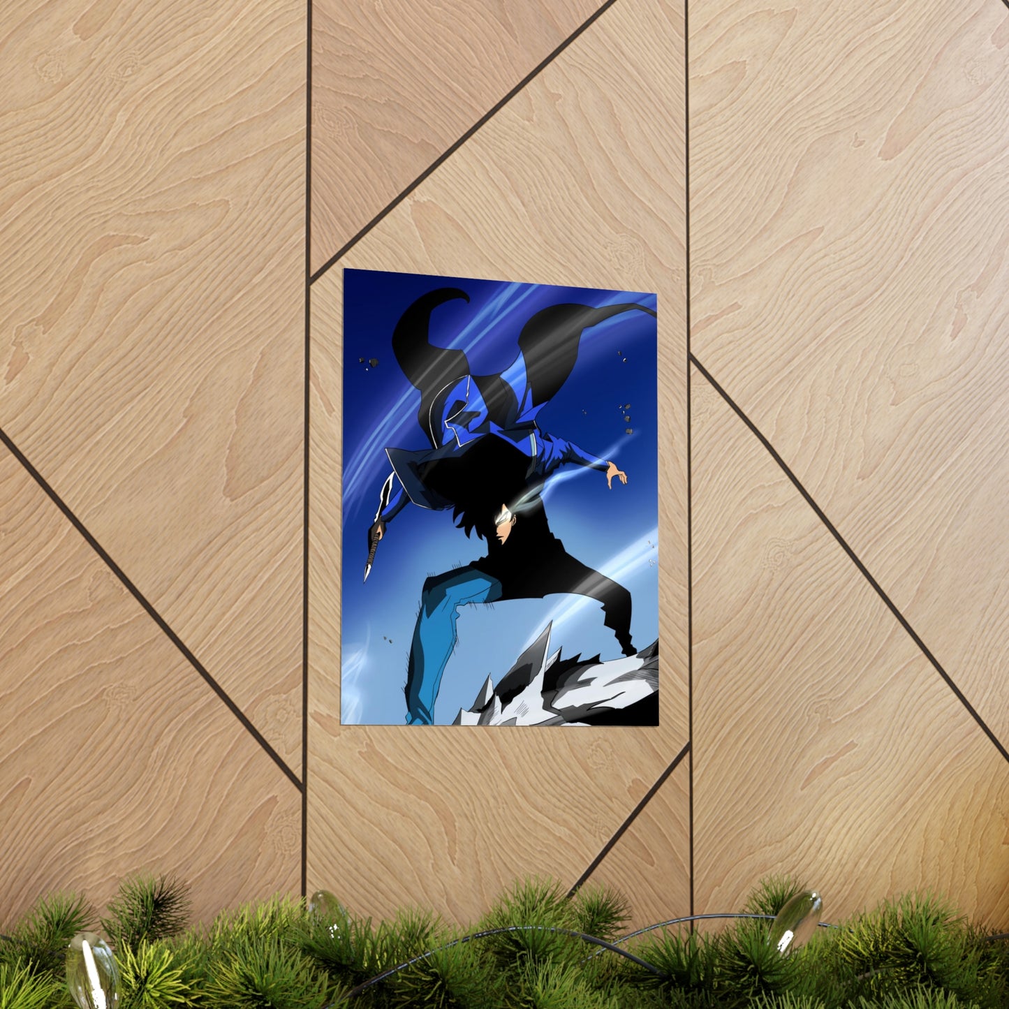 Solo Leveling Poster - Premium Matte Vertical Poster - Manhwa False Ranker Anime Wall Art Decor
