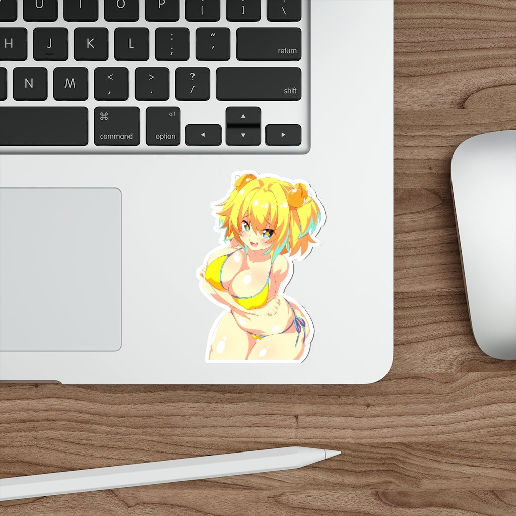 Thick Pine Bomber Girl Bomberman Waterproof Sticker - Ecchi Vinyl Decal