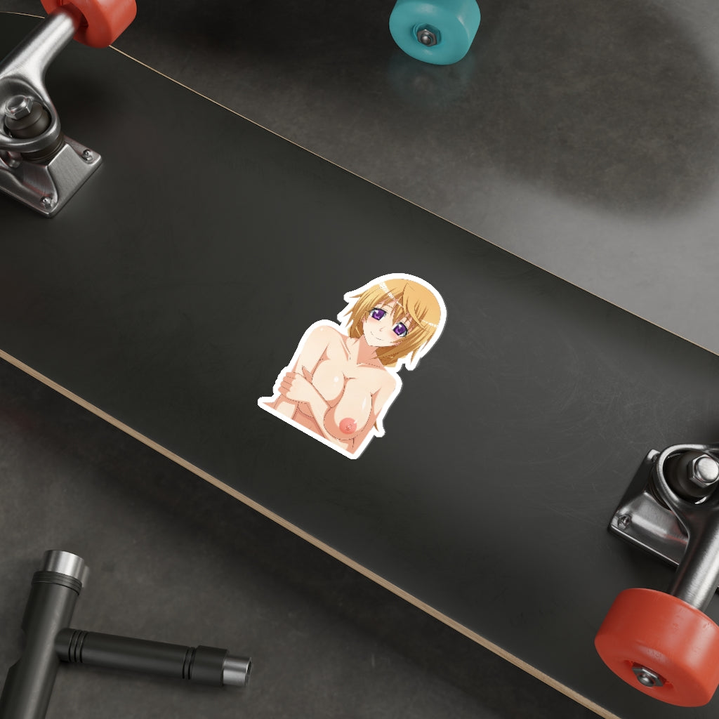 Topless Charlotte Dunois Infinite Stratos Waterproof Sticker - Ecchi Vinyl Decal