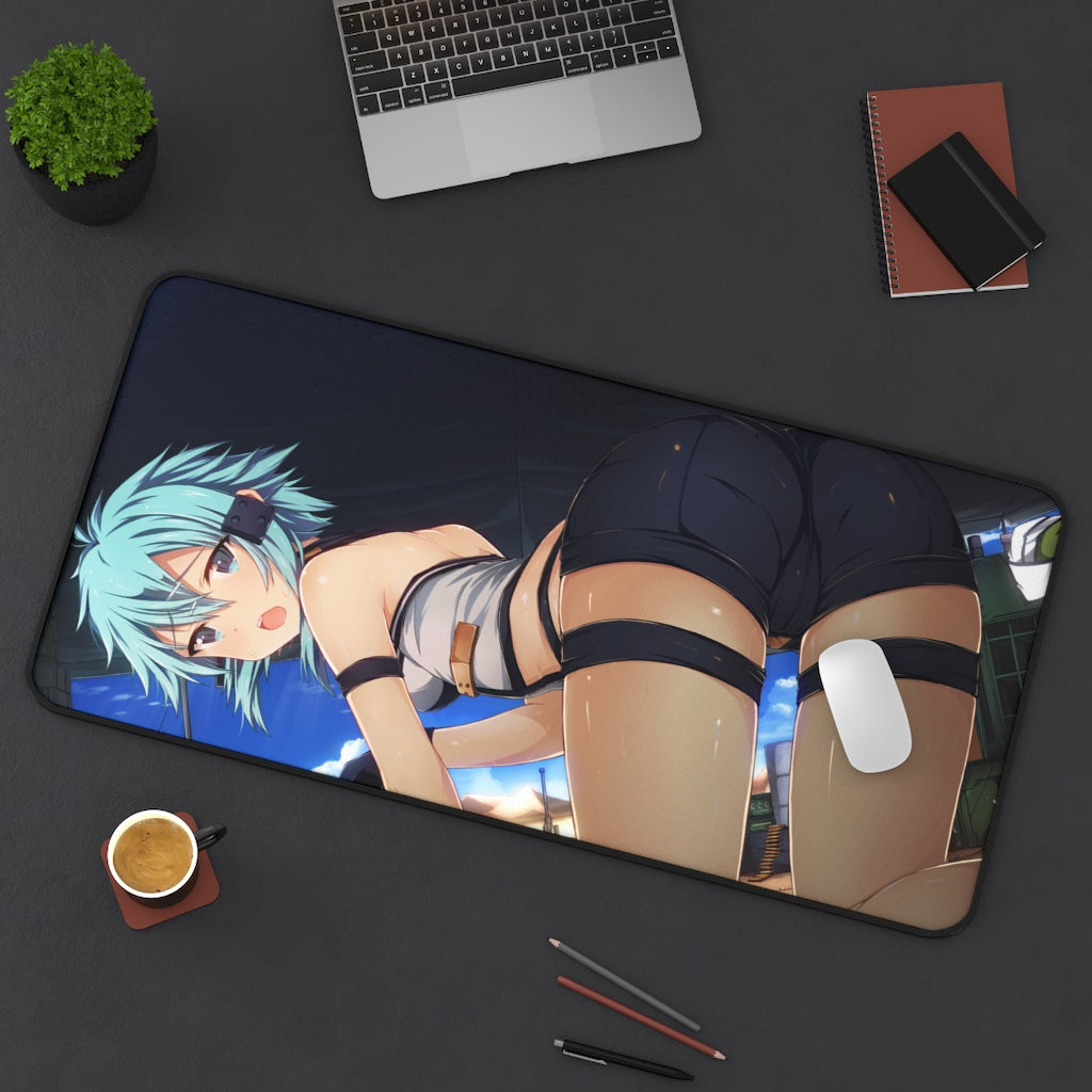 Gun Gale Online Sinon Sexy Butt Desk Mat - Non Slip Mousepad