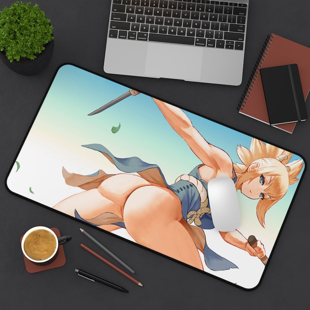 Sexy Kohaku Butt Dr Stone Gaming Desk Mat - Anime Mousepad - Sexy Girl Playmat