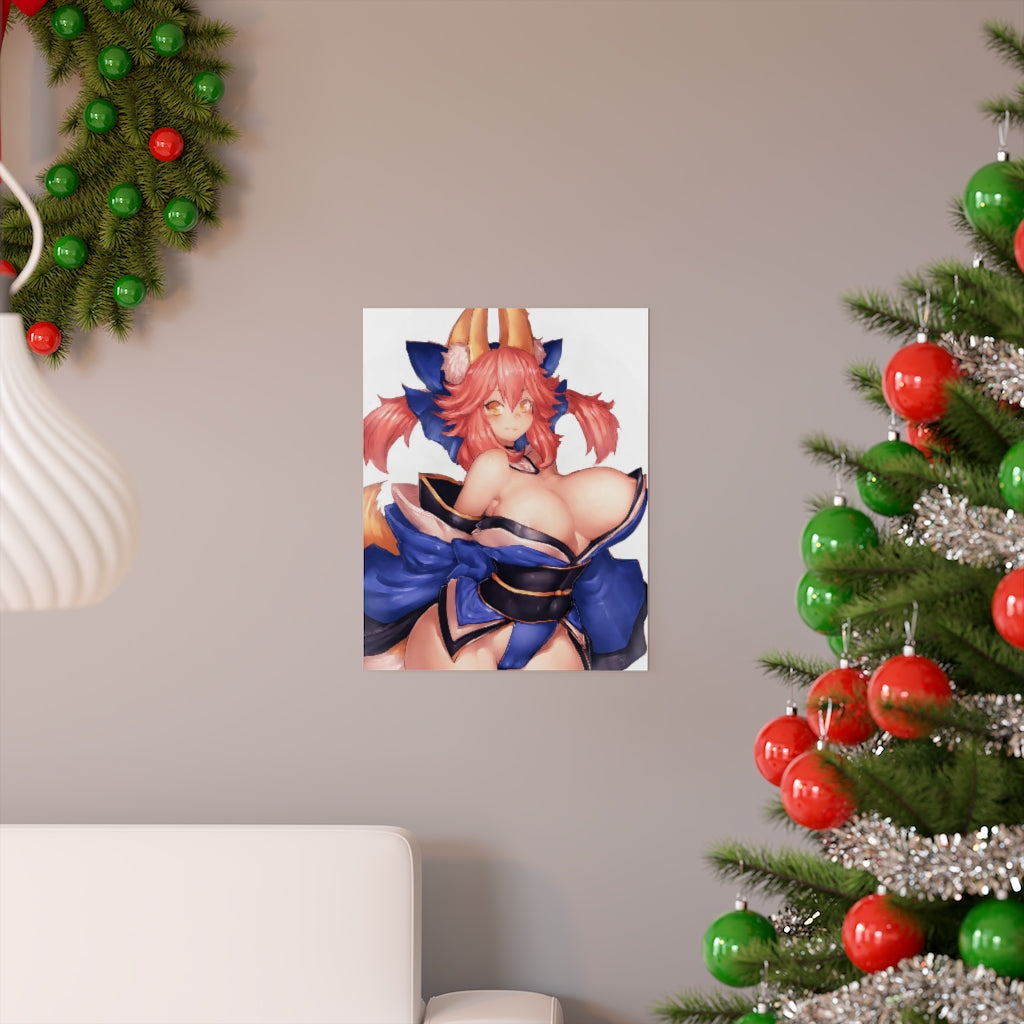 Tamamo No Mae Fate Grand Order Poster - Lewd Premium Matte Vertical Poster - Adult Wall Art