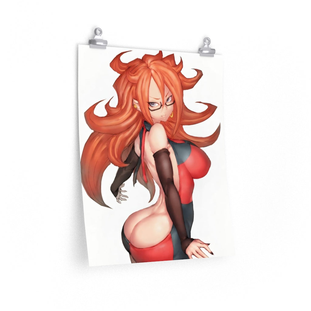 Android 21 Dragon Ball Poster - Lewd Premium Matte Vertical Poster - Adult Wall Art