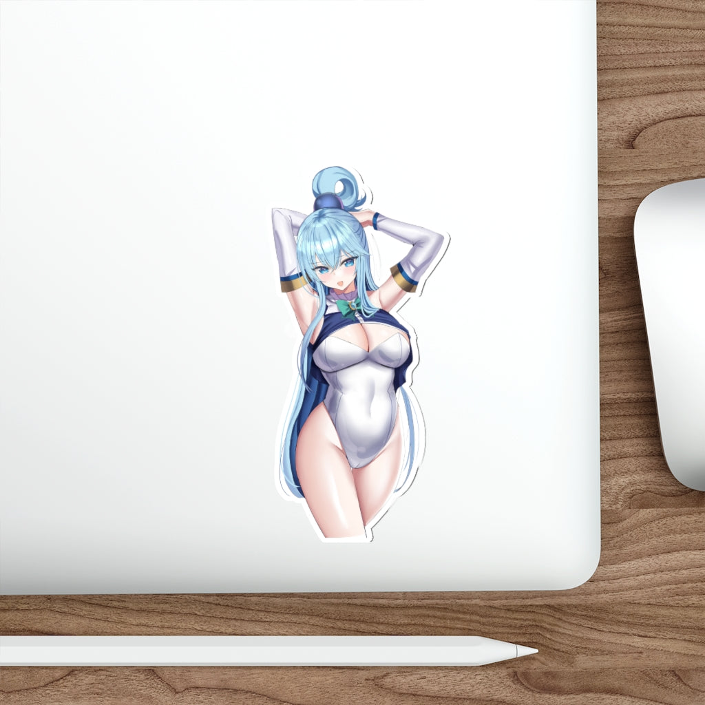 Konosuba Aqua Sexy Bodysuit Waterproof Sticker - Ecchi Vinyl Decal