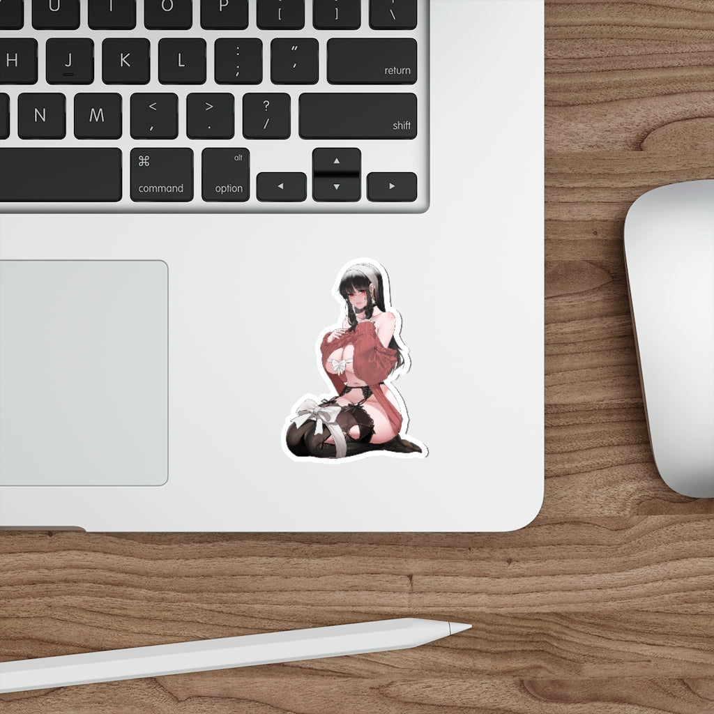 Spy X Family Yor Forger Sexy Present Waterproof Sticker - Ecchi Vinyl Decal