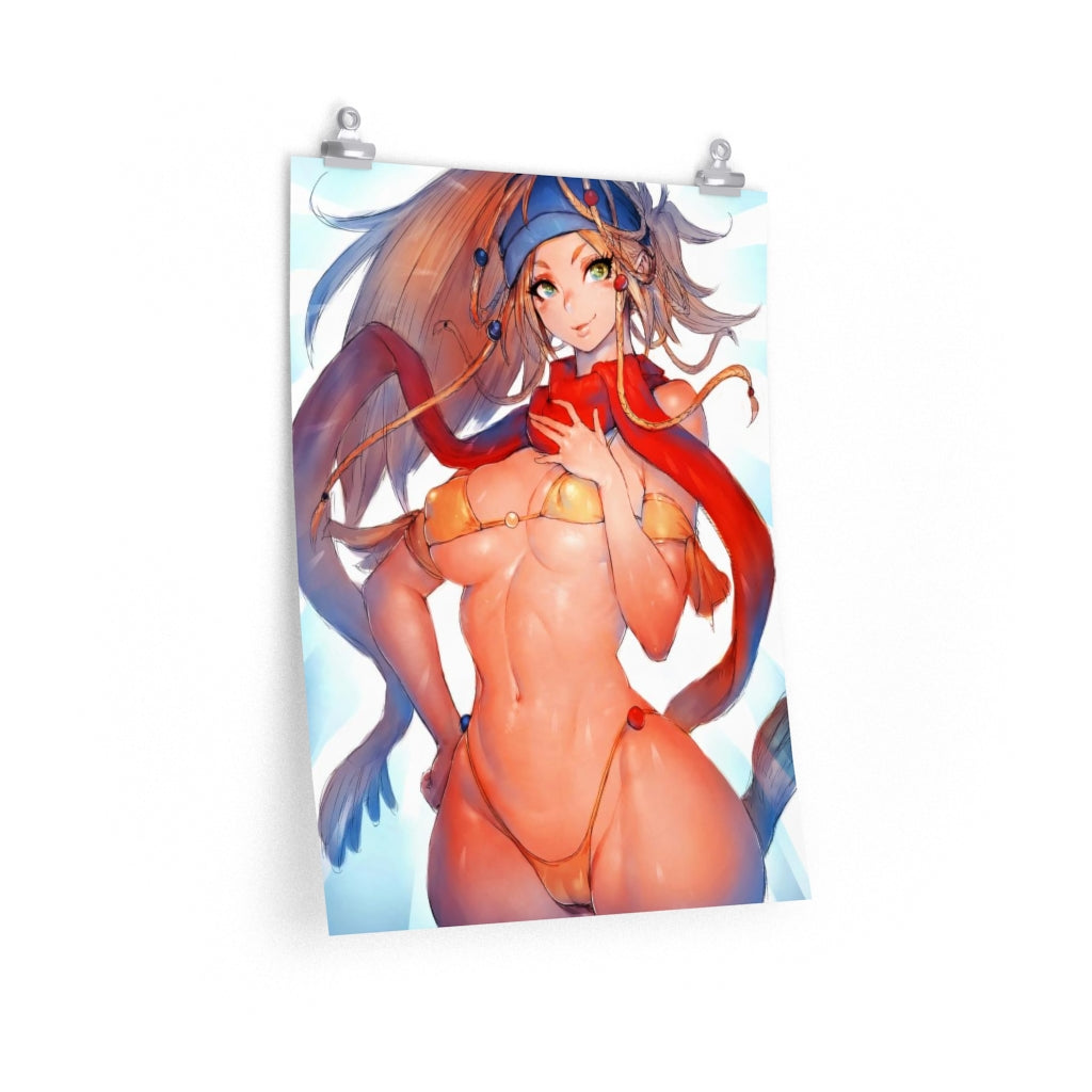 Rikku Final Fantasy X Poster - Lewd Premium Matte Vertical Poster - Adult Wall Art