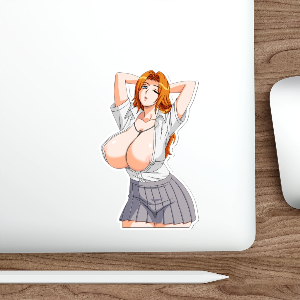 Matsumoto Rangiku Huge Tits Bleach Waterproof Sticker - Ecchi Vinyl Decal