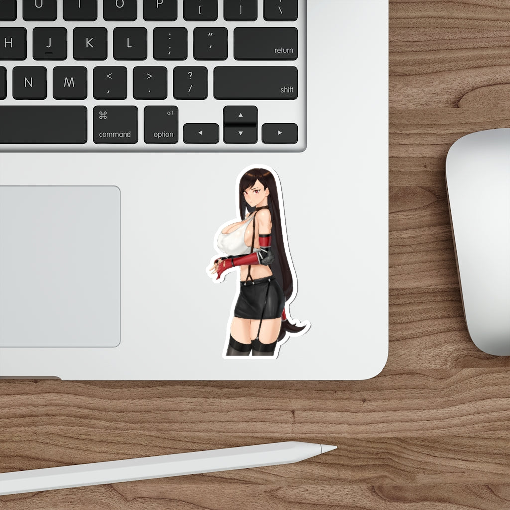 Busty Tifa Lockhart Final Fantasy 7 Remake Waterproof Sticker - Ecchi Vinyl Decal