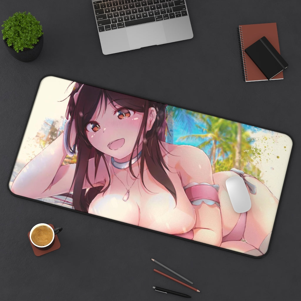 Rent A Girlfriend Sexy Bikini Chizuru Ichinose Desk Mat - Non Slip Mousepad
