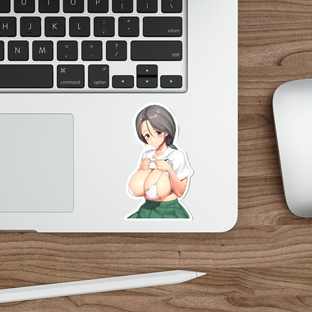 Huge Boobs Piyotan Girls und Panzer Waterproof Sticker - Ecchi Vinyl Decal