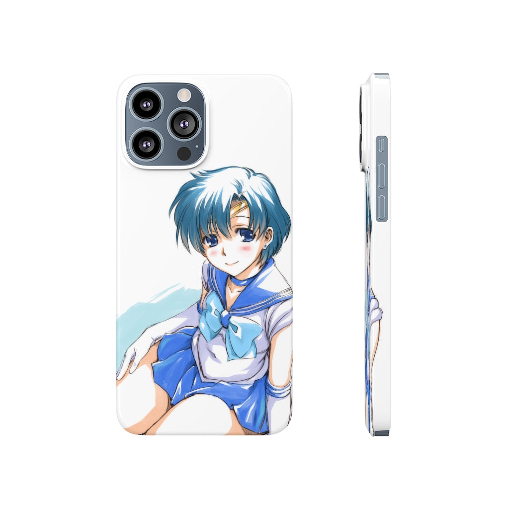 iPhone 13 Case - iPhone 12 Case - Sailor Mercury Anime Phone Case - Sailor Moon Phone Case