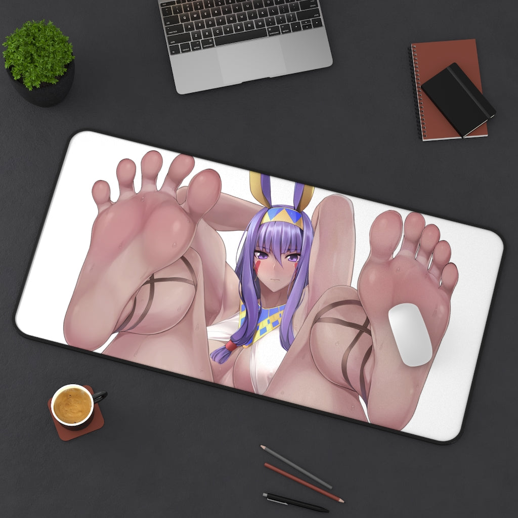 Fate Grand Order Sexy Mousepad - Feet Fetish Nitocris Anime Desk Mat - Ecchi Playmat