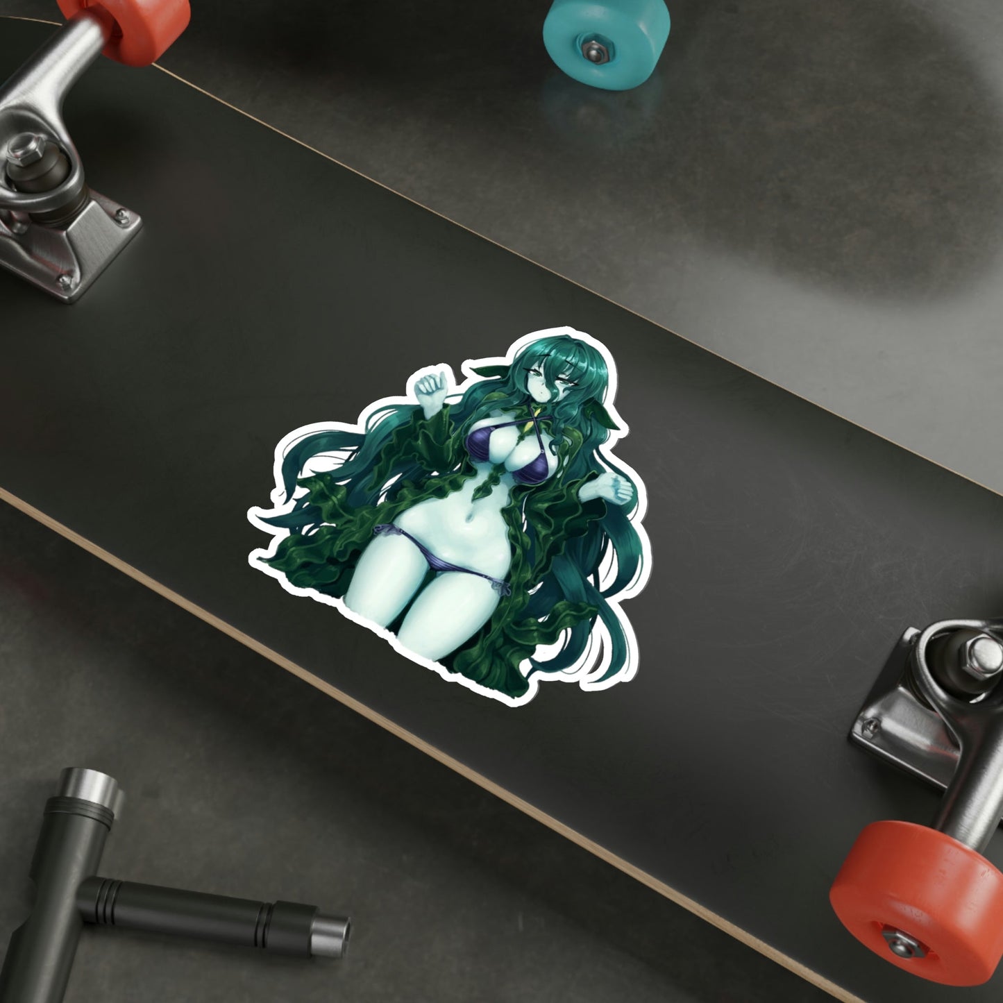 Sexy Flow Kelp Monster Girl Encyclopedia Waterproof Sticker - Weatherproof Vinyl Car Decal