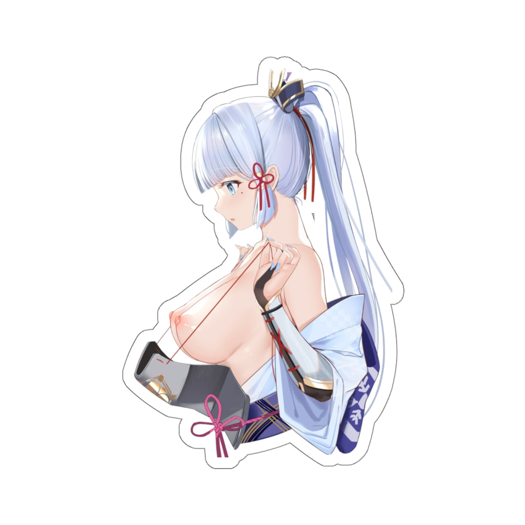 Genshin Impact Ayaka Boobs Waterproof Sticker - Ecchi Vinyl Anime Car Decal