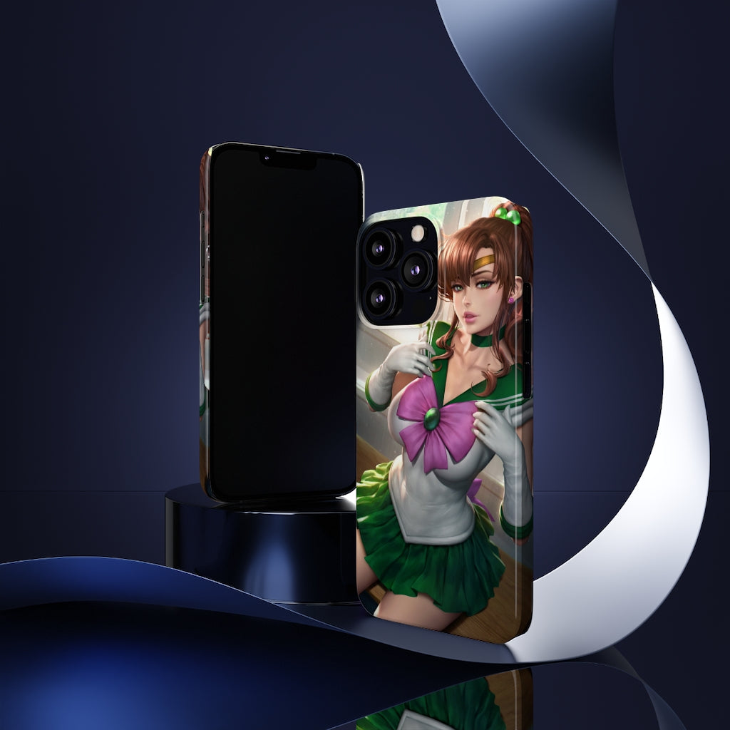 iPhone 13 Case - iPhone 12 Case - Sailor Jupiter Anime Phone Case - Sailor Moon Phone Case