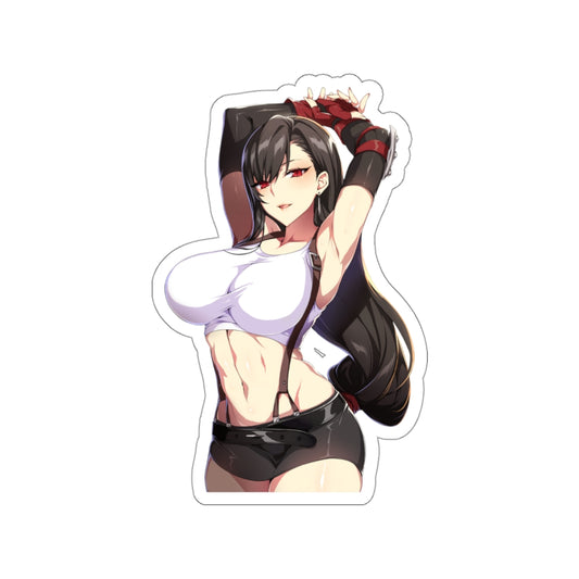 Autocollant étanche Final Fantasy 7 Hot Tifa Lockhart - Décalcomanie en vinyle Ecchi