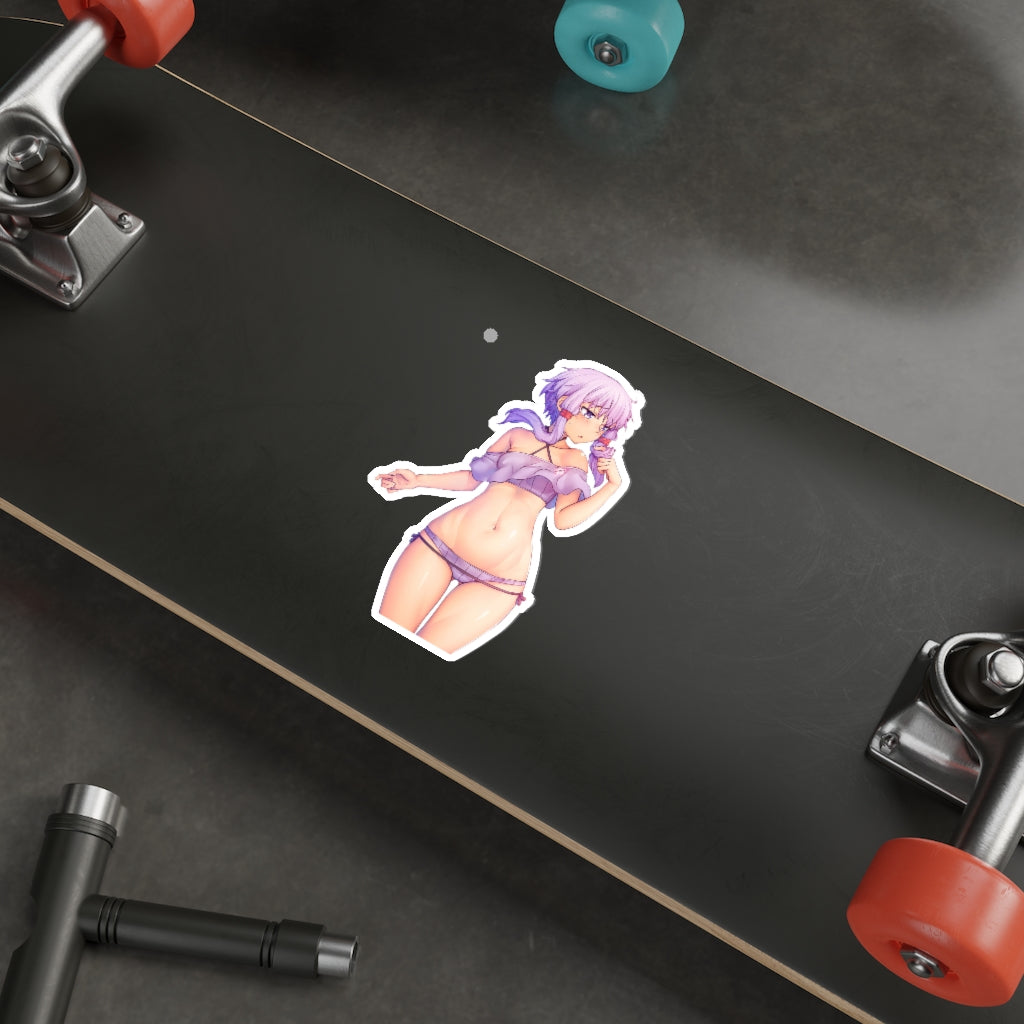 Yuzuki Yukari Vocaloid Waterproof Sticker - Ecchi Vinyl Decal