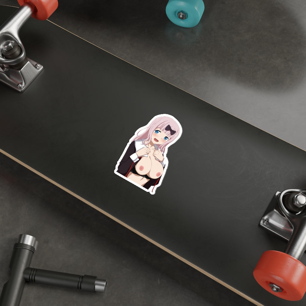 Topless Fujiwara Chika Kaguya-sama Waterproof Sticker - Ecchi Vinyl Decal