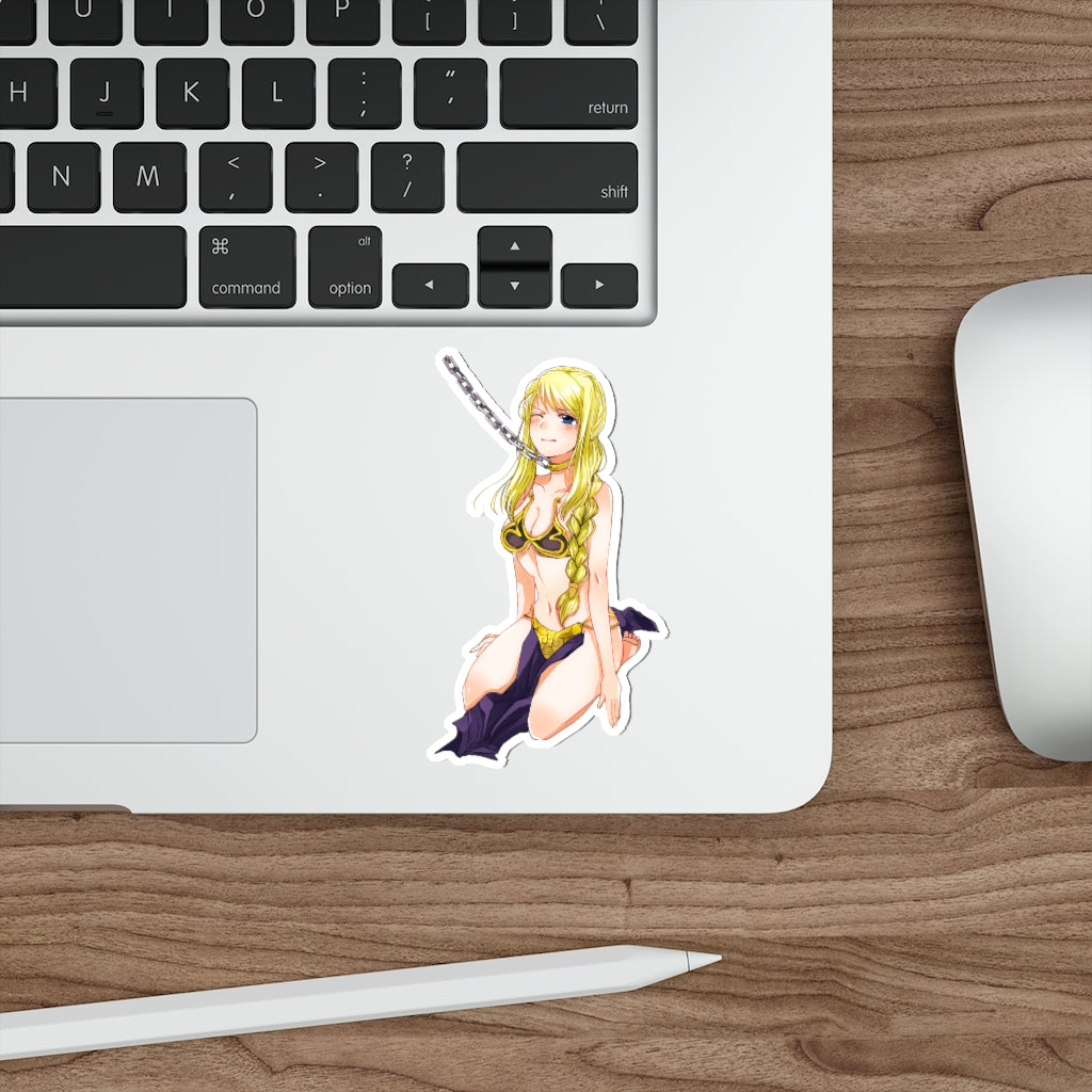 Full Metal Alchemist Waterproof Sticker - Slave Princess Winry Ecchi Vinyl Anime Decal