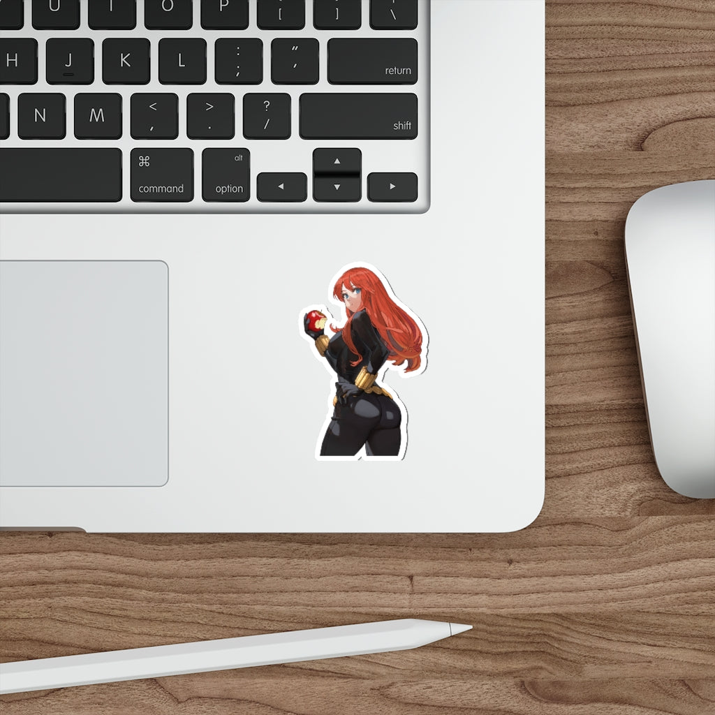 Black Widow Bubble Butt Waterproof Sticker - Ecchi Vinyl Decal