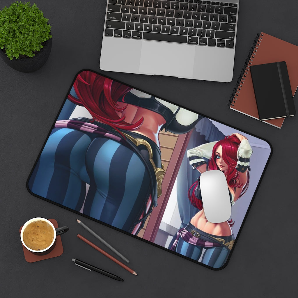 Miss Fortune Pirate Booty Desk Mat - Big Ecchi Gaming Mousepad - MTG Playmat