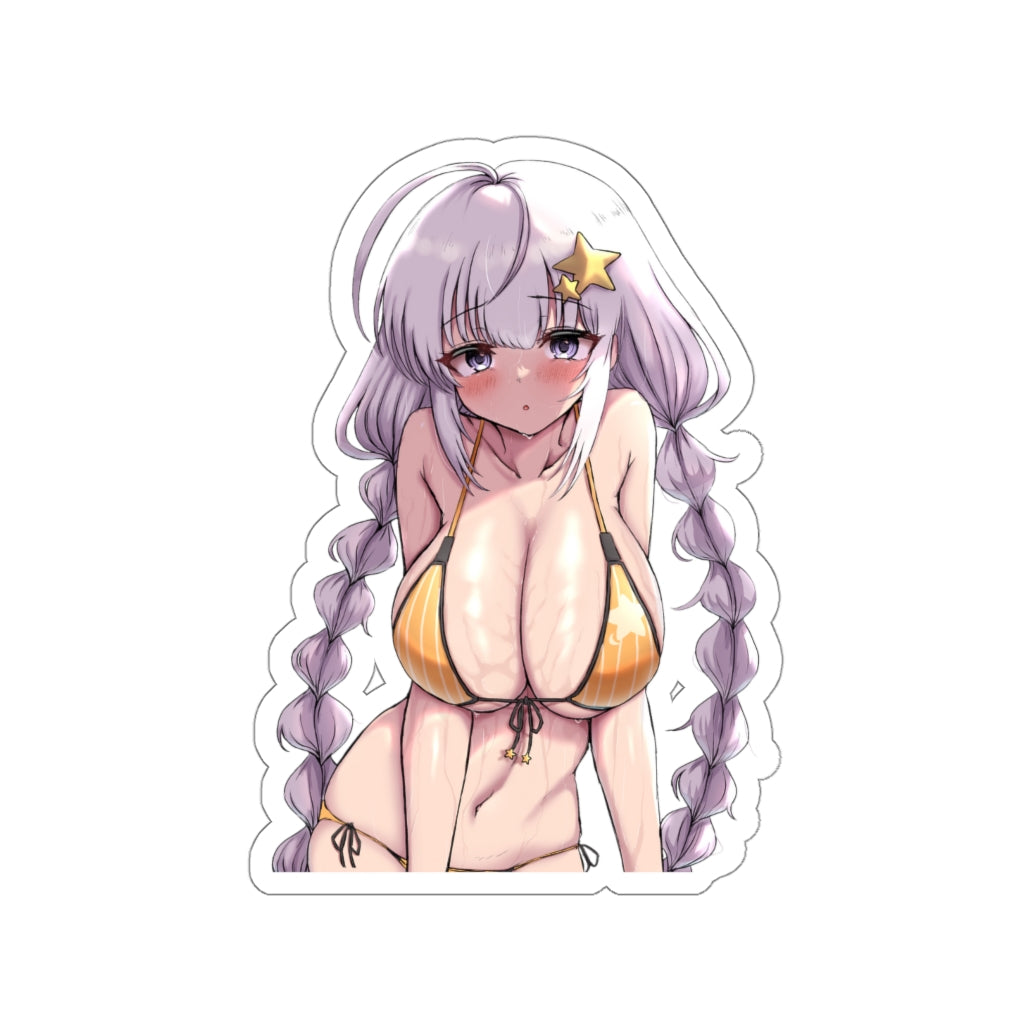 Huge Bikini Boobs Kizuna Akari Vocaloid Voiceroid Waterproof Sticker - Ecchi Vinyl Decal