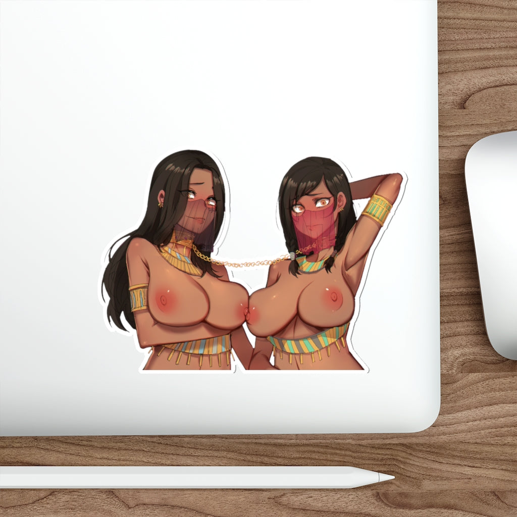 Overwatch Nude Tits Pharah and Captain Amari Waterproof Sticker Decal