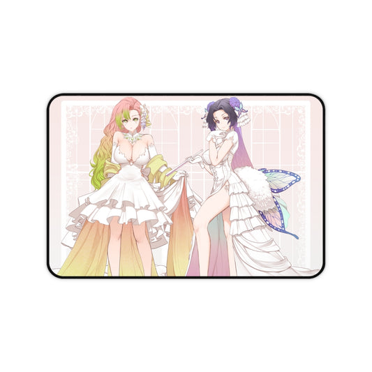 Sexy Brides Waifus Kanroji Mitsuri Kochou Shinobu Desk Mat - Demon Slayer Mousepad - Anime Girls Playmat