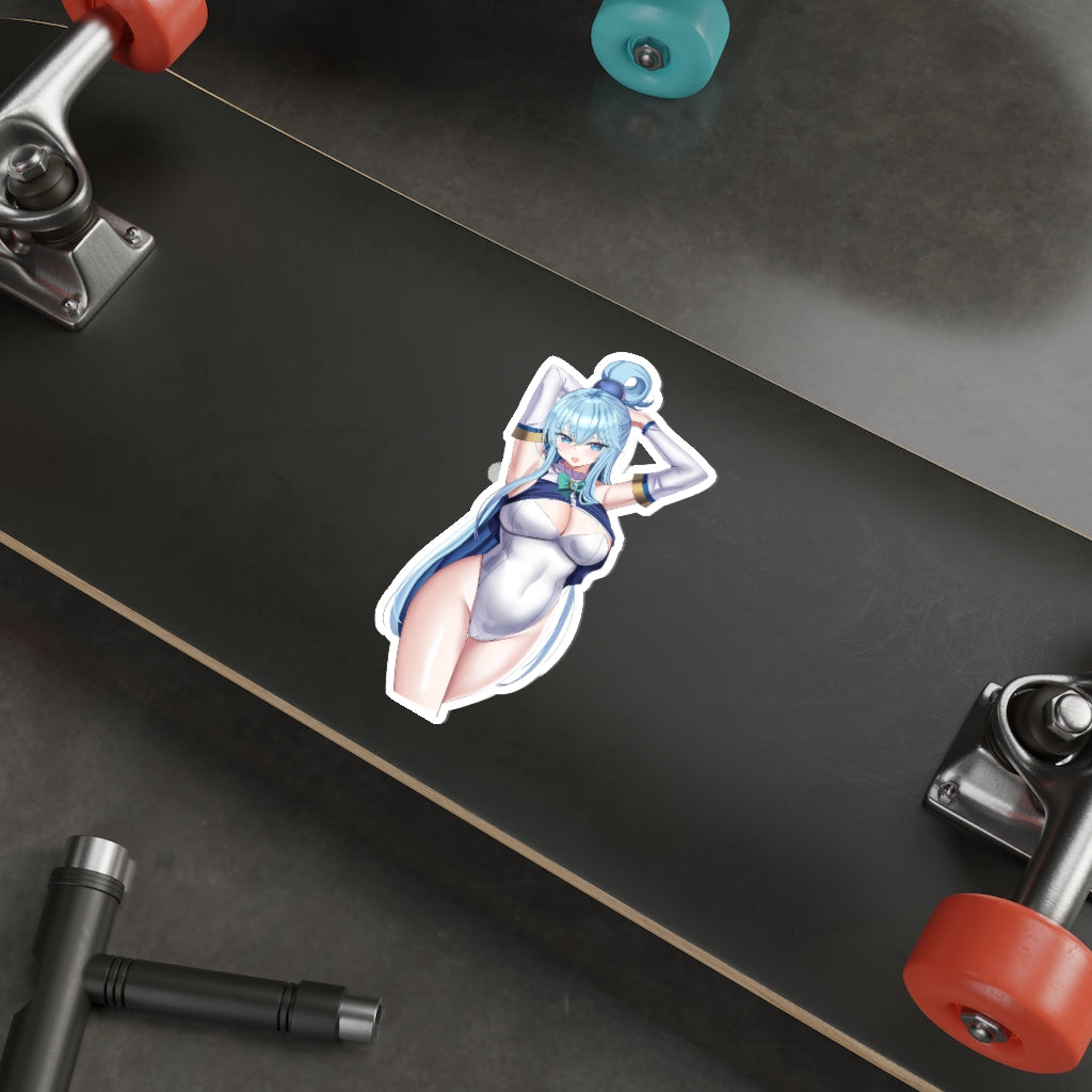 Konosuba Aqua Sexy Bodysuit Waterproof Sticker - Ecchi Vinyl Decal