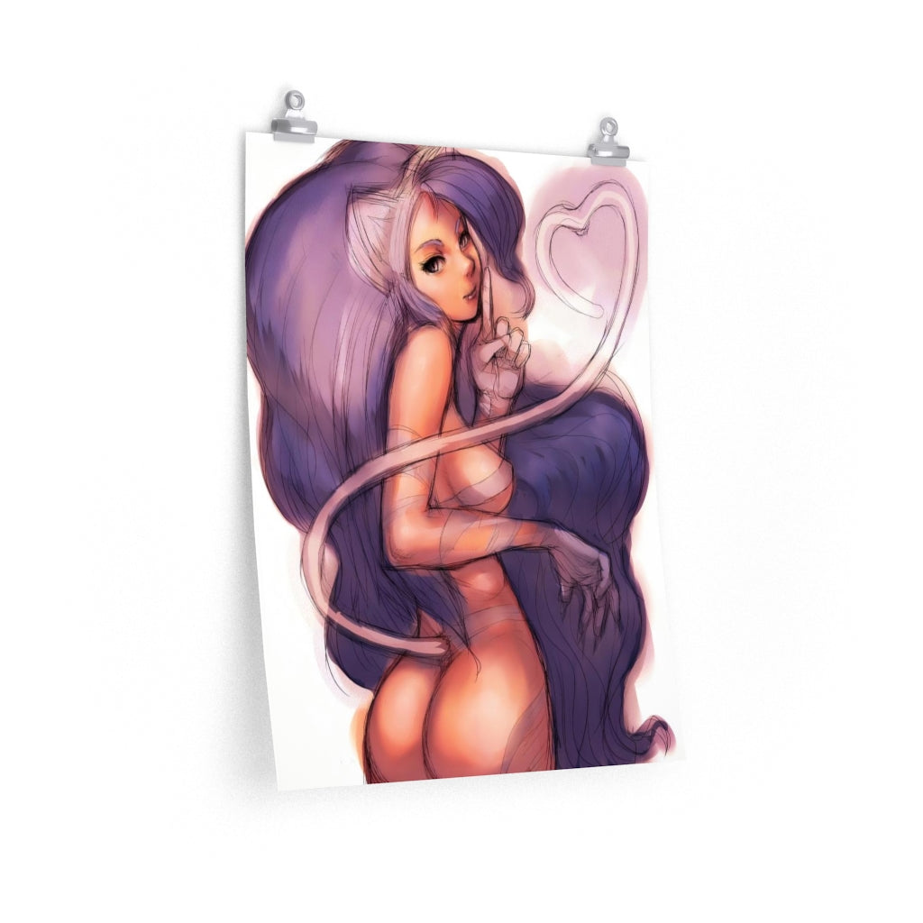 Affiche Felicia Sexy Butt Darkstalkers - Affiche verticale mate de qualité supérieure obscène - Art mural pour adultes