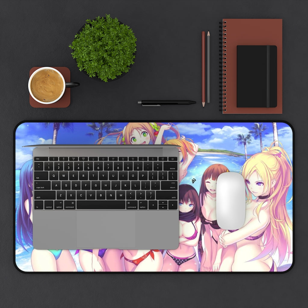 Valkyrie Drive Sexy Mousepad - Bikini Waifus Ecchi Desk Mat - Anime Playmat