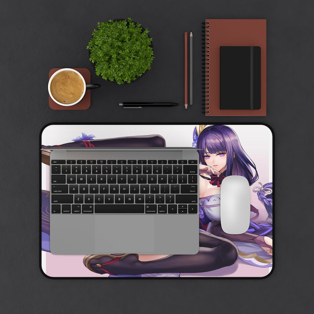 Genshin Impact Mousepad - Ecchi Raiden Shogun Large Desk Mat - Mouse Pad - MTG Playmat