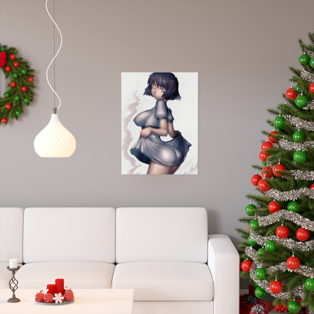 Shiina Mayuri Steins Gate Poster - Lewd Premium Matte Vertical Poster - Adult Wall Art