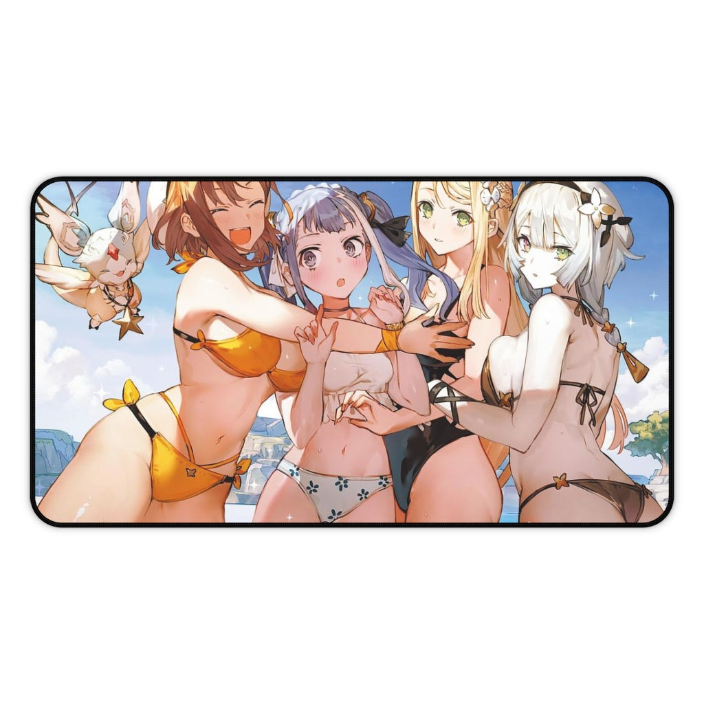 Atelier Ryza Sexy Mousepad - Bikini Waifus Desk Mat - Ecchi Gaming Playmat