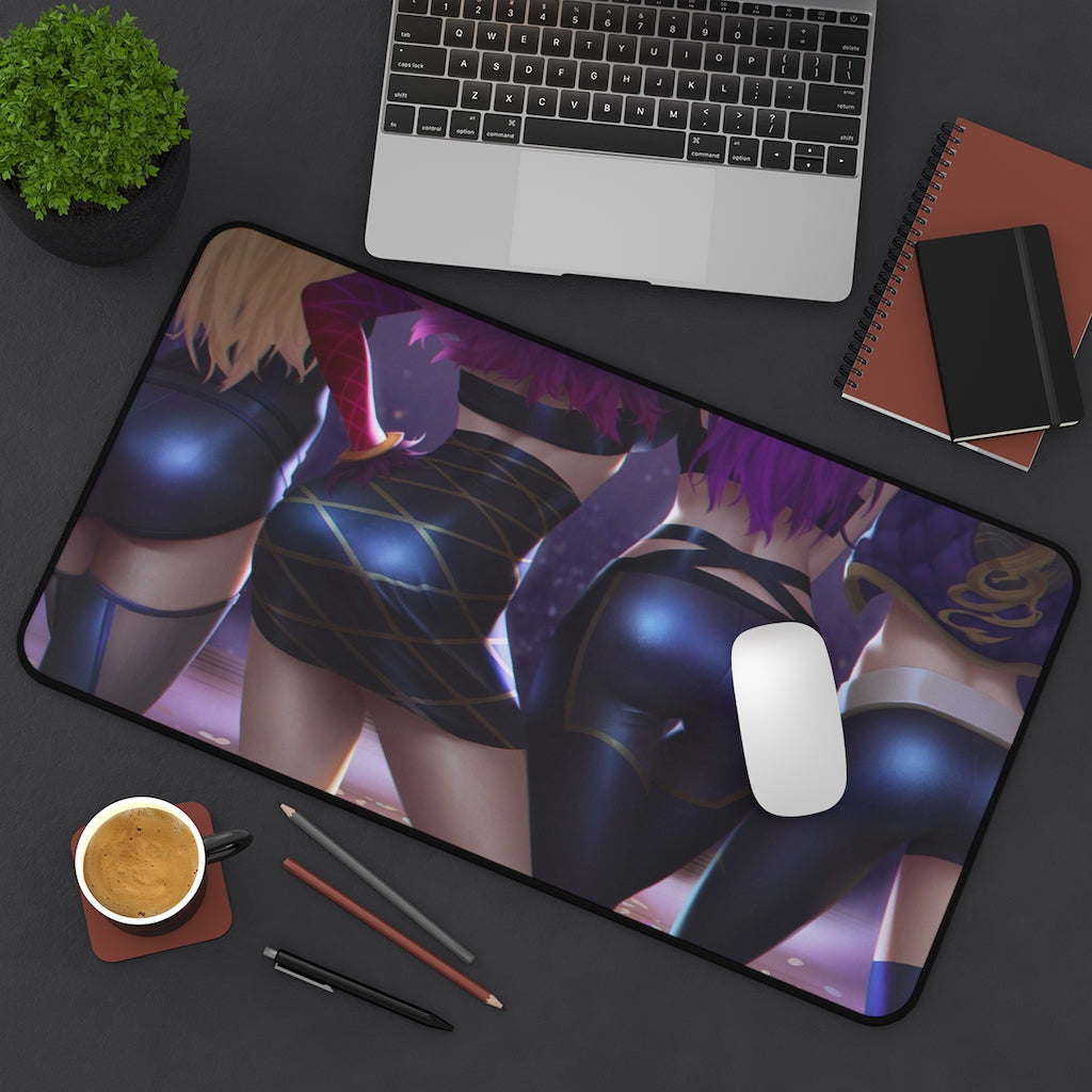 League of Legends Butts Sexy Mousepad - Ecchi Gaming Desk Mat - LoL Cute Butt Playmat