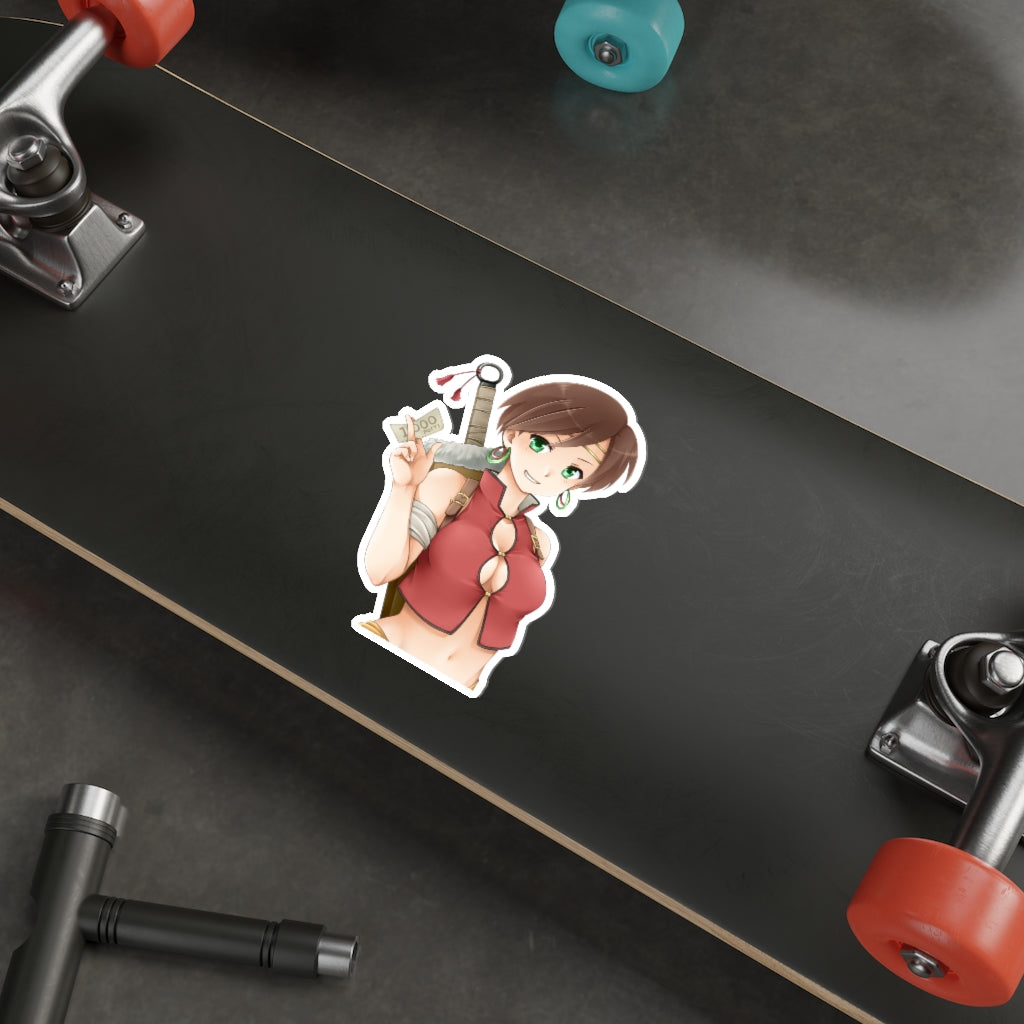 Suikoden Sexy Mitsuba Waterproof Sticker - Ecchi Vinyl Decal