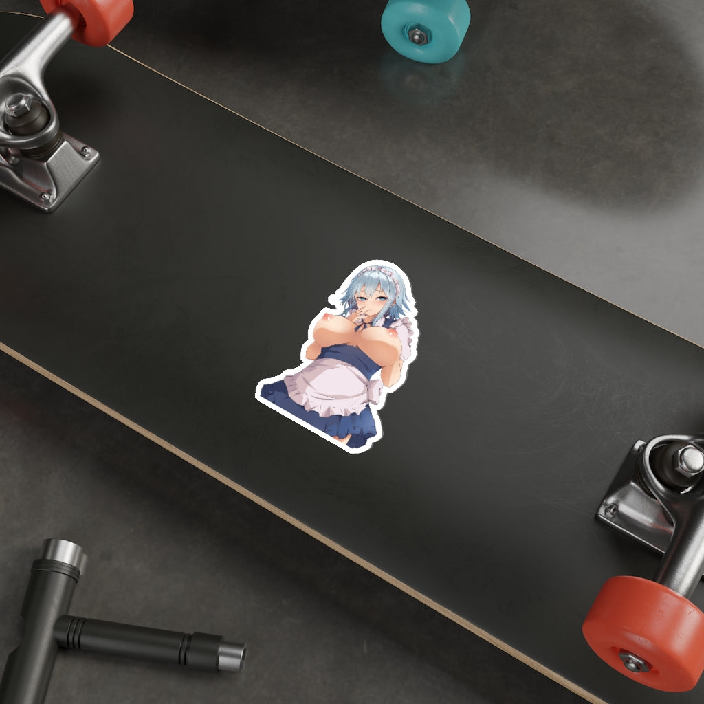 Topless Maid Izayoi Sakuya Touhou Waterproof Sticker - Ecchi Vinyl Decal