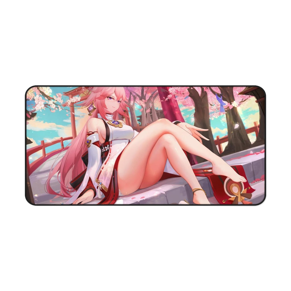 Genshin Impact Sexy Mousepad - Yae Ecchi Desk Mat - Gaming Playmat