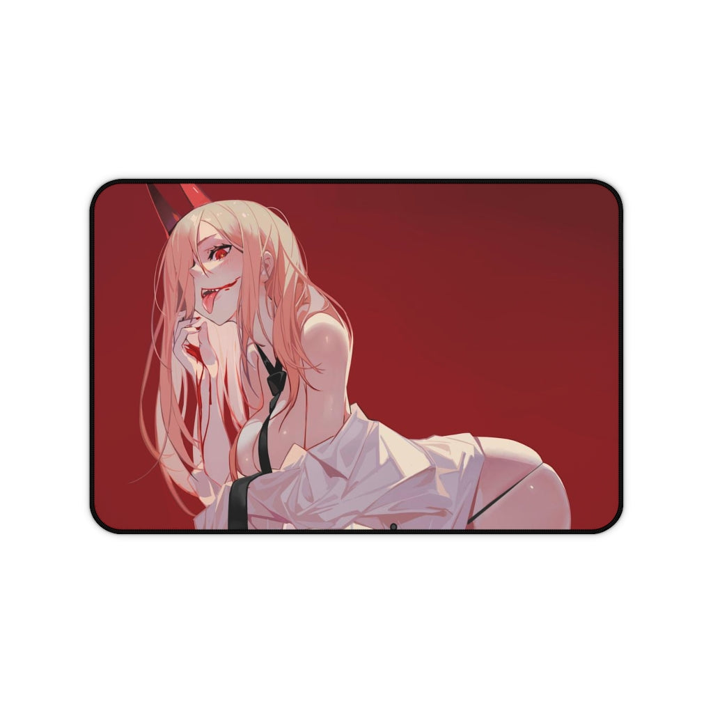 Chainsaw Man Ecchi Mousepad - Sexy Power Large Desk Mat - Mtg Playmat