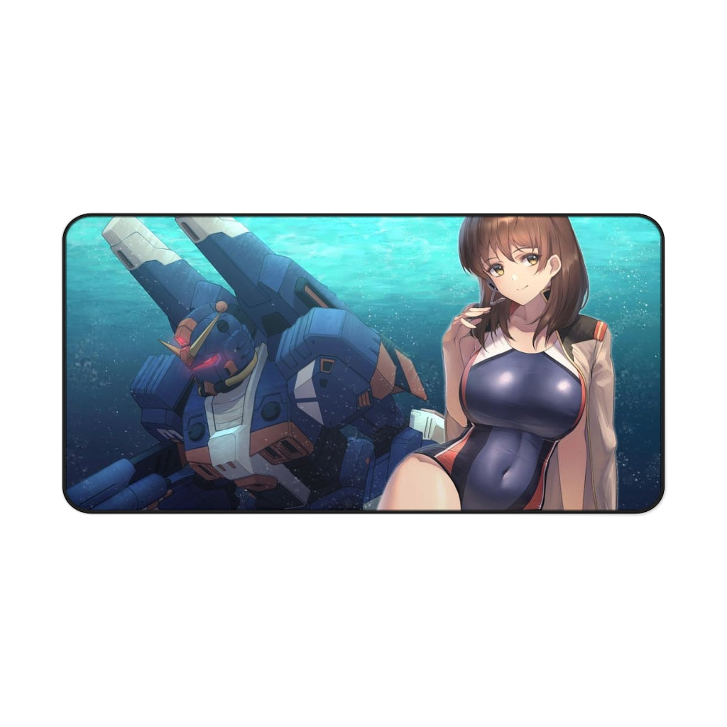 Tapis de souris Gundam - Tapis de bureau Noel Anderson - Grand tapis de souris Ecchi 