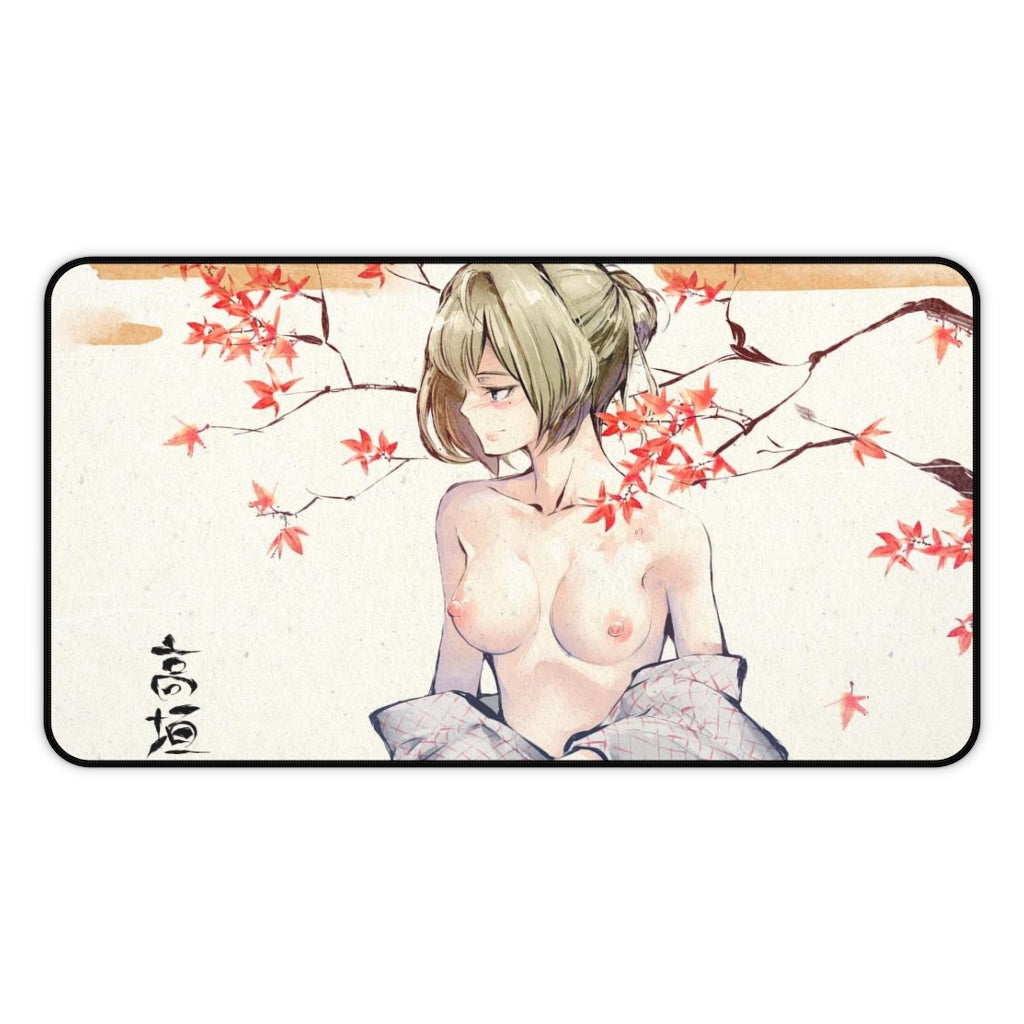 Ukiyo-e Kaede Takagaki Nude Boobs Idolmaster Cinderella Girls Desk Mat - Non Slip Sexy Mousepad