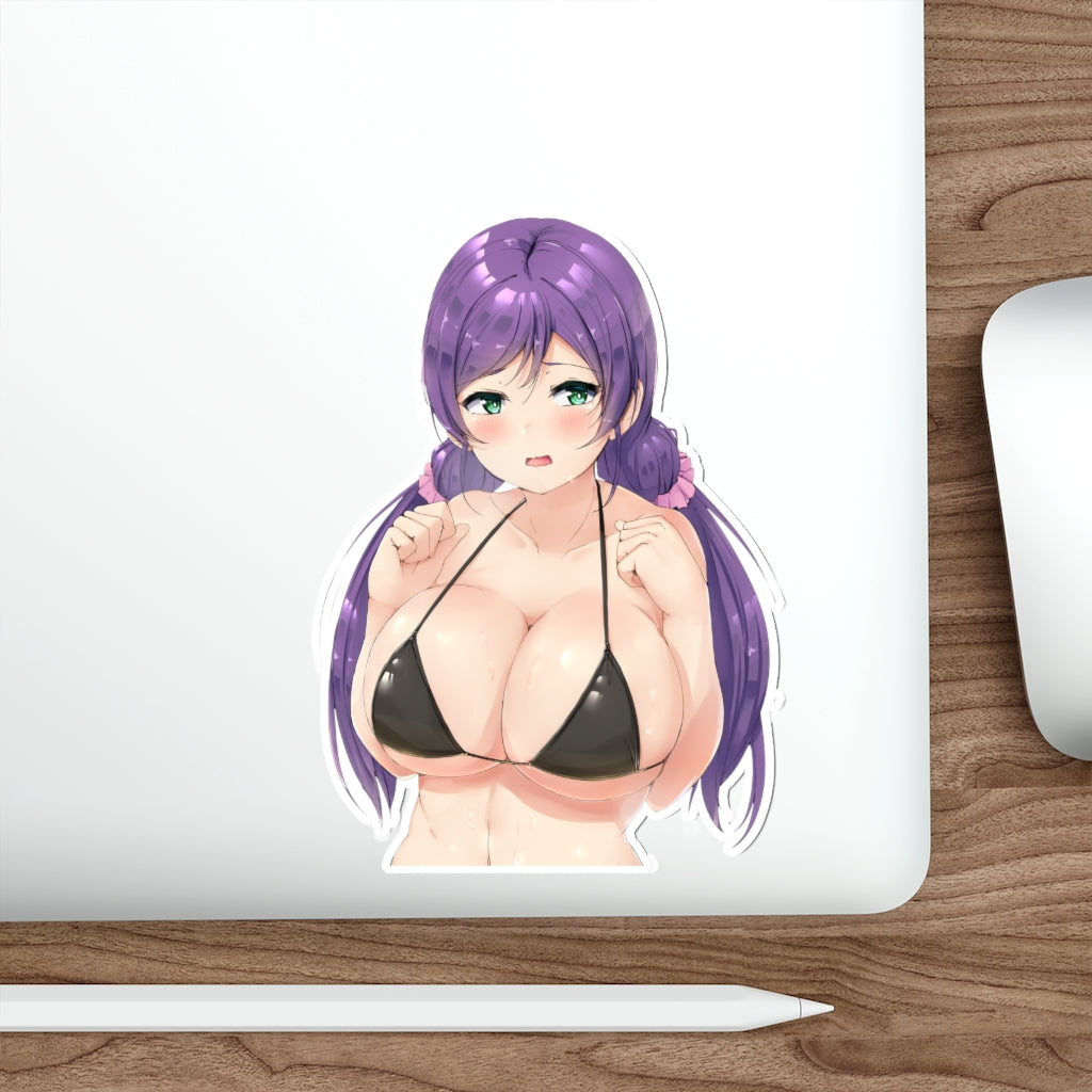 Toujou Nozomi Love Live Huge Tits Bikini Waterproof Sticker - Ecchi Vinyl Decal