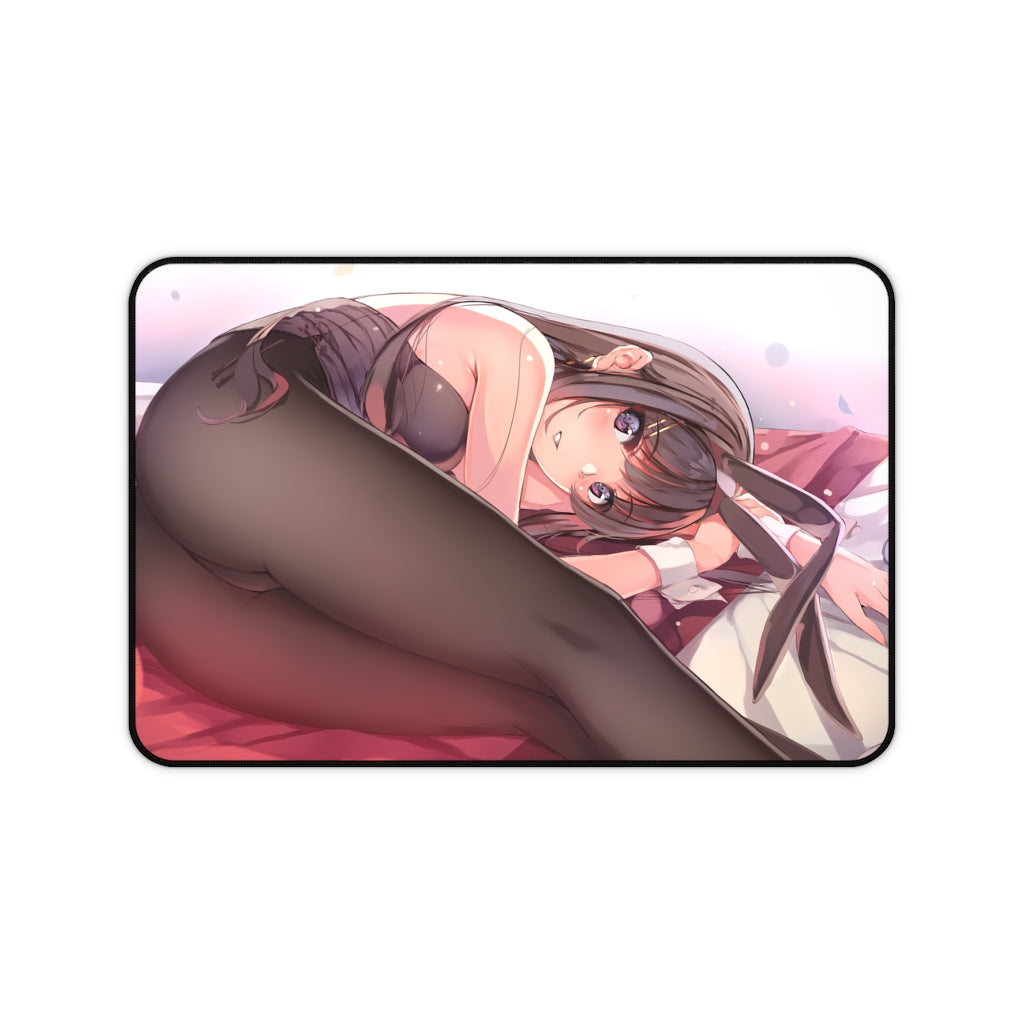 Rascal Does Not Dream Of Bunny Girl Senpai Ecchi Mousepad - Mai Sakurajima Large Desk Mat