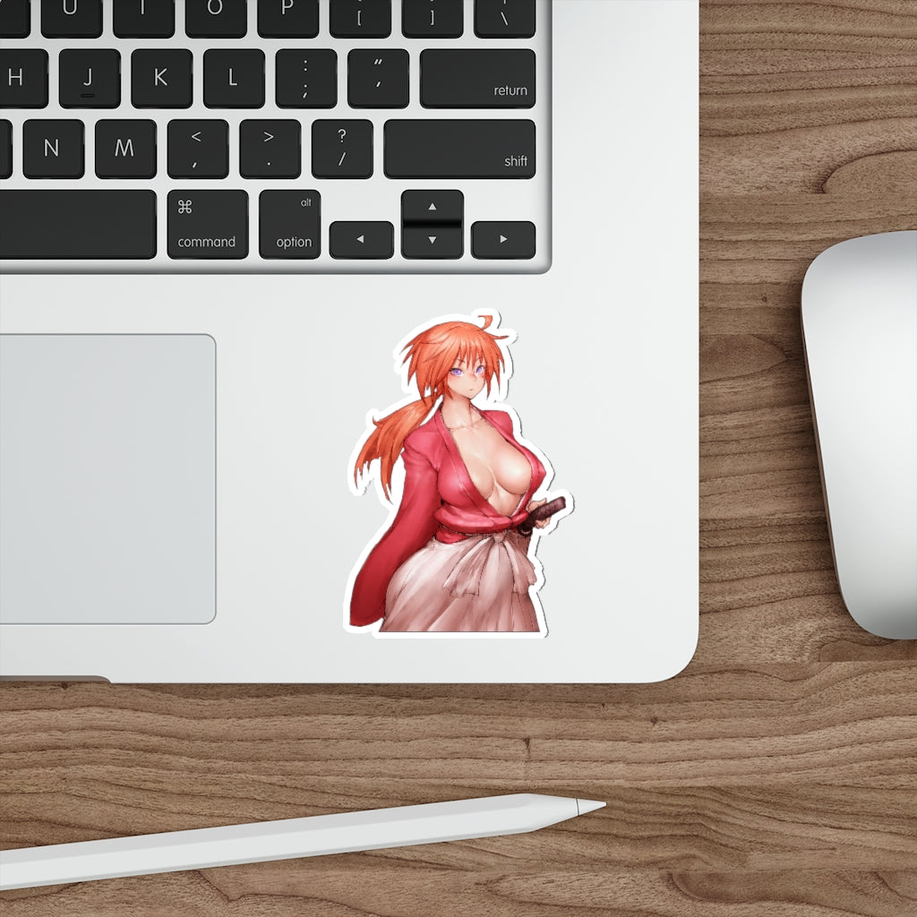 Sexy Female Kenshin Himura Waterproof Sticker - Ecchi Vinyl Decal