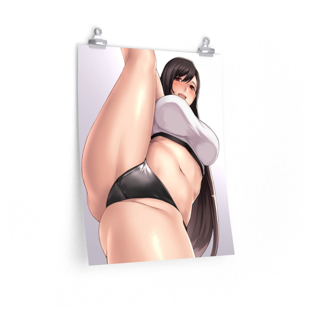 Sexy Tifa Split Final Fantasy 7 Poster - Lewd Premium Matte Vertical Poster - Adult Wall Art